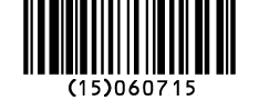 AI 15 Code 128 barcode