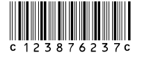 Codabar barcode image
