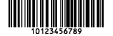 Code 128 Centred barcode