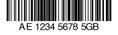Royal Mail Code 128 bar code
