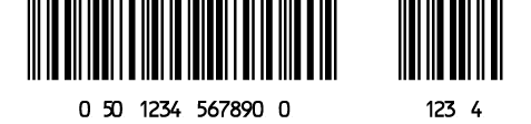 ITF 14+4 MT barcode