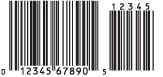 UPC-A+5 bar code