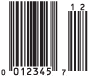 UPC-E+2 bar code
