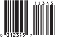 UPC E + 5 bar code