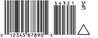 U Non-Strippable B UPC barcode