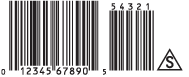 U Strippable A UPC barcode